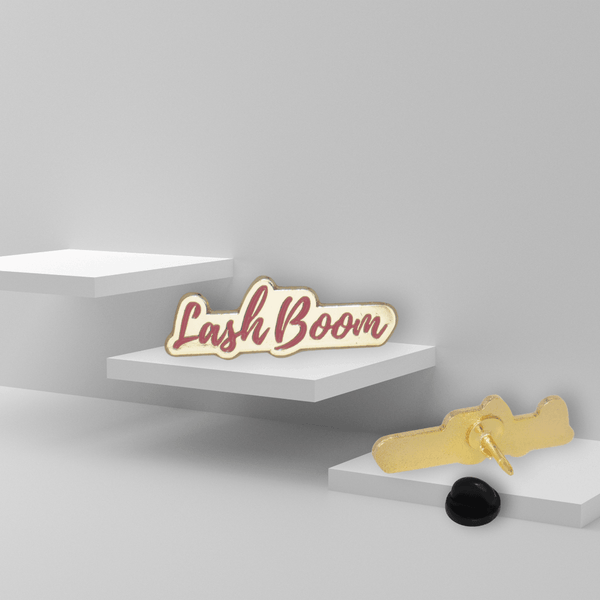 Lash Boom Enamel Pin - - Lash Boom